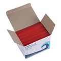 Cutlery | Boardwalk BWKSTRU525R10 5.25 in. Polypropylene Single-Tube Stir-Straws - Red (10000/Carton) image number 0