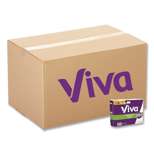 Paper Towels and Napkins | Viva 56530 5.1 in. x 11 in. 1-Ply Signature Cloth Choose-A-Sheet Kitchen Roll Paper Towels - White (8/Carton) image number 0