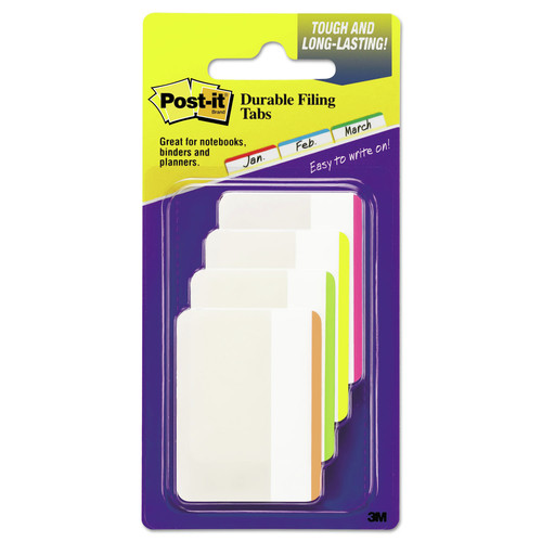 Page Flags | Post-it Tabs 686F-1BB 2 in. Wide 1/5-Cut Lined Tabs - Assorted Bright Colors (24/Pack) image number 0