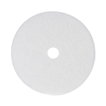 Boardwalk BWK4024WHI 24 in. Diameter Polishing Floor Pads - White (5/Carton)