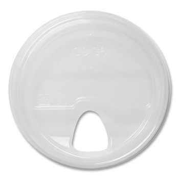 World Centric CPL-CS-12NS Plastic PLA Clear Cold Cup Lids Fits 9 oz to 24 oz Cold Cups - Clear (1000/Carton)