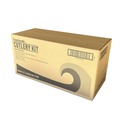 Cutlery | Boardwalk BWK3COMBOKITPP 6.97 in. Plastic Mediumweight Fork/Knife/Spoon 3-Piece Cutlery Kit - White (250/Carton) image number 4