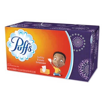 Puffs 87611CT 2-Ply Facial Tissue - White (24 Boxes/Carton)