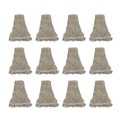 Just Launched | Boardwalk BWK432C 32 oz. Pro Loop Web/Tailband Premium Standard Mop Head - White (12/Carton) image number 0