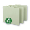 File Folders | Smead 50365 1/3-Cut Tab January to December 8.5 in. x 11 in. 100% Recycled Monthly Top Tab File Guide Set - Green (12/Set) image number 3
