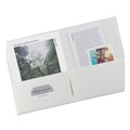 Filing & Folders | Avery 47991 40 Sheet Capacity 11 in. x 8.5 in. Two-Pocket Folder - White (25/Box) image number 2