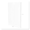 Office Presentation Supplies | Deflecto 588601 8.5 in. x 11 in. Insert Superior Image Cubicle Sign Holder - Clear image number 5