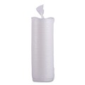 Cups and Lids | Boardwalk BWKHOTWH8 Plastic Hot Cup Lids for 8 oz. Hot Cups - White (50/Sleeve, 20 Sleeves/Carton) image number 2