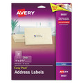 Labels | Avery 08660 1 in. x 2.63 in. Matte Clear Easy Peel Mailing Labels with Sure Feed Technology - Clear (750/Pack) image number 0