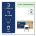 Paper Towels and Napkins | Tork 120133 Advanced 1-Ply 8.25 in. x 11.8 in. Centerfeed Hand Towels - White (6/Carton) image number 2