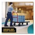 Mailroom Equipment | Rubbermaid Commercial FG443600BLA 24 in. x 48 in. 2000 lbs. Capacity Heavy-Duty Platform Truck Cart - Black image number 7