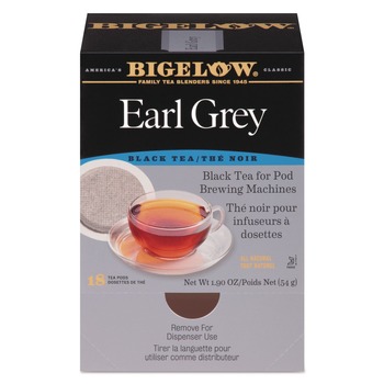 Bigelow RCB08906 1.90 oz. Black Tea Pods - Earl Grey (18/Box)