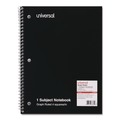 Notebooks & Pads | Universal UNV66630 10.5 in. x 8 in. 1-Subject Quadrille Rule Wirebound Notebook - Black Cover image number 0