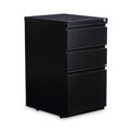 Just Launched | Alera ALEPBBBFBL 14.96 in. x 19.29 in. x 27.75 in. 3-Drawers: Box/Box/File Legal/Letter Left or Right File Pedestal with Full-Length Pull - Black image number 0