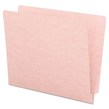 Smead 25610 0.75 in. Expansion Shelf-Master Reinforced End Tab Colored Folders - Letter Size/Pink (100/Box)