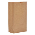 Food Service | Ross & Wallace Paper Products 100310500PK/BL 7 in. x 4.38 in. x 13.75 in. #10 Size Grocery Paper Bags - Kraft (500/Bundle) image number 0