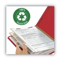 File Folders | Smead 14061 2 in. Expansion Recycled Pressboard 6-Fastener Classification Folders - Letter Size/Bright Red (10/Box) image number 6
