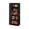 Office Filing Cabinets & Shelves | Alera CM7824BK 36 in. x 24 in. x 78 in. Assembled High Storage Cabinet with Adjustable Shelves - Black image number 2