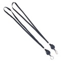 Label & Badge Holders | Advantus 75547 34 in. Long Metal Split Ring Fastener Lanyards with Retractable ID Reels - Black (12/Pack) image number 2