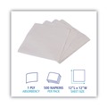 | Boardwalk BWK8310 12 in. x 12 in. 1-Ply 1/4-Fold Lunch Napkins - White (6000/Carton) image number 6