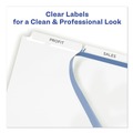Dividers & Tabs | Avery 11445 Index Maker 11 in. x 8.5 in. 3-Tab Print and Apply Clear Label Dividers - White (25/Box) image number 2