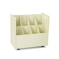 Back to School Sale | Safco 3045 Laminate Mobile Roll Files, 8 Compartments, 30.13w X 15.75d X 29.25h, Putty image number 0