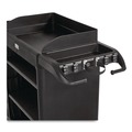 Cleaning Carts | Rubbermaid Commercial 2202571 Plastic Vacuum Holder for All Rubbermaid Commercial Full-Size and Compact Housekeeping Carts - Black (6/Carton) image number 0