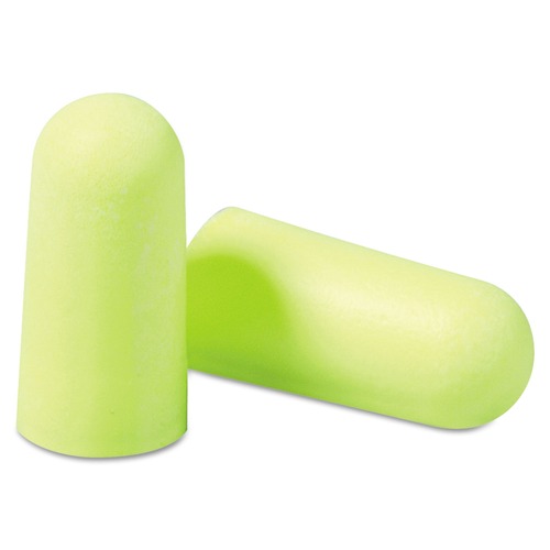 Safety & First Aid | 3M 312-1250 E-A-Rsoft Soft Foam Regular Size Cordless Earplugs - Yellow Neon (200 Pairs/Box) image number 0