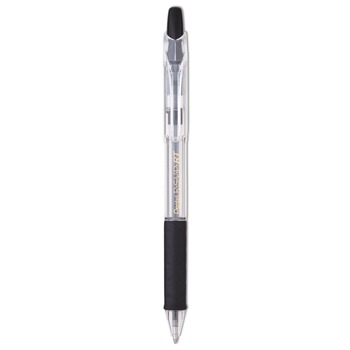 Pentel BK93-A 1 mm R.S.V.P. RT Ballpoint Pen - Medium/Black Ink/Clear Barrel (1-Dozen)