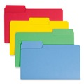 File Folders | Smead 15410 1/3-Cut Tabs Assorted Legal Size 0.75 in. Expansion 14-pt Stock SuperTab Colored File Folders - Assorted Colors (50/Box) image number 0