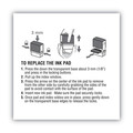 Stamps & Stamp Supplies | COSCO 2000PLUS 065465 1.63 in. x 0.25 in. Replacement Ink Pad for 2000PLUS 1SI20PGL - Black image number 3