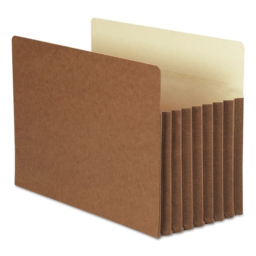 File Folders | Smead 74395 7 in. Expansion Legal Size TUFF Pocket Drop-Front File Pockets with Fully Lined Gussets - Redrope (5/Box) image number 0