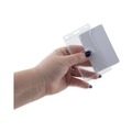 Label & Badge Holders | Advantus 76076 2.5 in. x 4.13 in. Vertical Two-Card Rigid Badge Holders - Frosted (25/Box) image number 4
