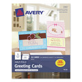 Just Launched | Avery 03265 5.5 in. x 8.5 in. 85 lbs. Inkjet Half-Fold Greeting Cards with Matching Envelopes - Matte White (1 Card/Sheet, 20 Sheets/Box) image number 0