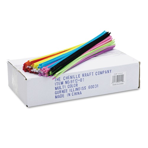 Just Launched | Creativity Street PAC9112-01 12 in. x 4 mm. Metal Wire Polyester Regular Stems - Assorted (1000/Box) image number 0