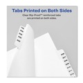 Dividers & Tabs | Avery 01416 11 x 8.5 Preprinted Legal Exhibit P 26-Tab Index Dividers - White (25/Pack) image number 4