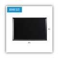 White Boards | MasterVision MM07151620 36 in. x 24 in. Wood Frame Kamashi Wet-Erase Board - Black image number 7