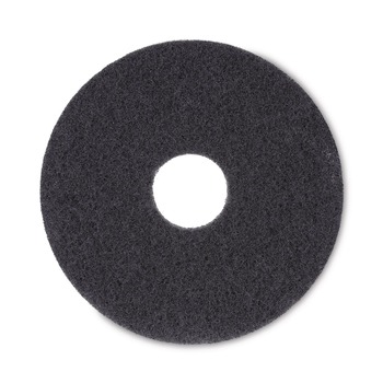 Boardwalk BWK4013BLA 13 in. Diameter Stripping Floor Pads - Black (5/Carton)