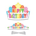 Arts & Crafts Supplies | Carson-Dellosa 101100 14.5 in. x 5.13 in. Birthday Student Crown - Assorted Colors (30/Pack) image number 0