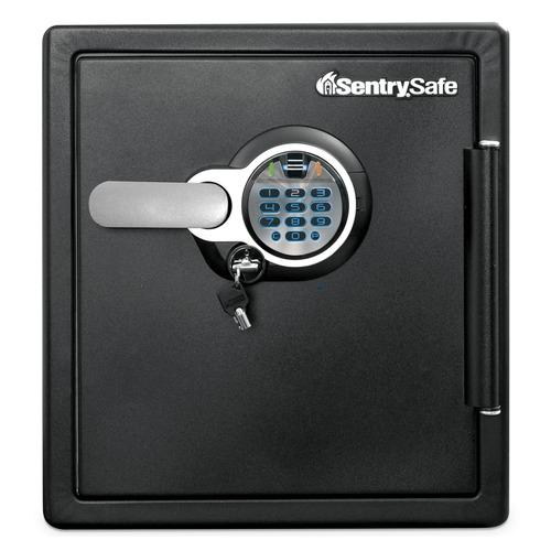 Safes | SentrySafe SFW123BSC 1.23 cu. ft. Fire-Safe with Biometric and Keypad Access - Black image number 0