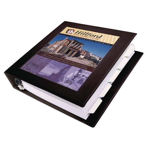Binders | Avery 68058 11 in. x 8.5 in. 1.5 in. Capacity 3 Rings Framed View Heavy-Duty Binders - Black image number 0