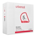 Binders | Universal UNV20997 5 in. Capacity 11 in. x 8.5 in. 3-Slant-Ring View Binder - White image number 0