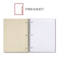 Just Launched | Universal UNV66400 11 in. x 8.5 in. 3-Subject Medium/College Rule Wirebound Notebook - Black Cover image number 9