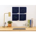 Bulletin Boards | Boogie Board VT0260001 VersaTiles 8.25 in. x 8.25 in. Plastic Frame Memo Board - Black Surface/Blue Frame image number 2