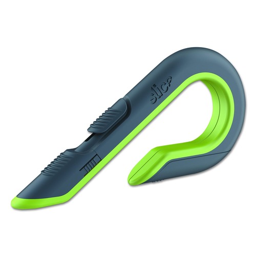 Box Cutters & Utility Knives | slice 10503 1.29 in. Carbon Steel Blade 7 in. Nylon Handle Replaceable Double Sided Box Cutters - Gray/Green image number 0