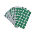 Labels | Universal UNV40115 0.75 in. Diameter Self-Adhesive Removable Color-Coding Labels - Green (28/Sheet, 36 Sheets/Pack) image number 1