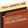 File Folders | Pendaflex C1525EHD 3.5 in. Expansion Letter Size Extra-Wide Heavy-Duty File Pockets - Redrope (10/Box) image number 2