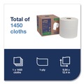 Paper Towels and Napkins | Tork 500105 1-Ply 9 in. x 12.4 in. Light Duty Cleaning Cloth Giant Roll - White (1/Carton) image number 3