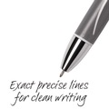 Pens | BIC VCGN11-BK Fine 0.7 mm GLIDE Exact Retractable Ballpoint Pen - Black Ink, Black Barrel (1-Dozen) image number 5