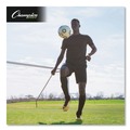 Breakroom Supplies | Champion Sports SRB5 No. 5 Size Rubber Sports Ball For Soccer - White/Black image number 6